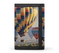 FekiLoot Hot Air Balloons Wallet Slim Trifold Wallets with Multiple Card Slots Credit Card Holder Pocket Coin Purse