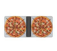 FekiLoot I Love Pizza Leather Wallet Double-Sided Different Images Bifold Wallet Ultra Strong Stitching Slim Wallets