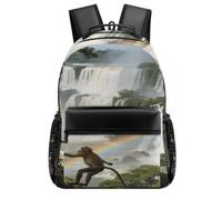 FekiLoot Iguazu Falls Rainforest Backpack With Large Capacity, Travel Backpack with Pouch Pocket Gift for Men & Women, Laptop Backpack for Outdoors Hiking Traveling