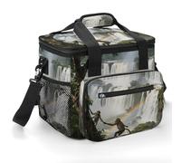 FekiLoot Iguazu Falls Rainforest Cooler Bag Small Portable Insulated,Beach Cooler Soft Large for Men Women Ice Chest Backpack for Beach, Camping, Travel, Picnic