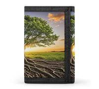 FekiLoot Inspirational Tree Wallet Slim Trifold Wallets with Multiple Card Slots Credit Card Holder Pocket Coin Purse