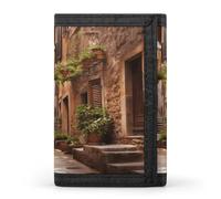 FekiLoot Italian Street Wallet for Men Slim Minimalist Trifold Wallet with ID Window And Credit Card Holder