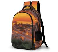 FekiLoot Italian Sunset Backpack for Women Men Nurse Bag Front Pocket, Carry On Backpack for Weekender Business Hiking