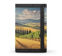 FekiLoot Italy Tuscan Men's Wallet Extra Capacity Trifold Wallet Thin & Stylish Trifold Card Holder with ID Window
