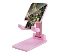 FekiLoot Jaguar Cat on Tree Cell Phone Stand for Desk Pink-Style