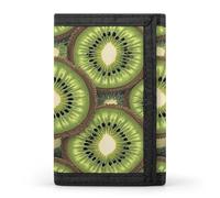 FekiLoot Kiwi Art Pattern Wallet Slim Trifold Wallets with Multiple Card Slots Credit Card Holder Pocket Coin Purse