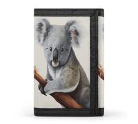 FekiLoot Koala And Butterfly Wallet for Women Men Trifold Wallet Large Front Pocket Wallets Travel Slim RFID Blocking Wallets Coin Purse Credit Card Holder