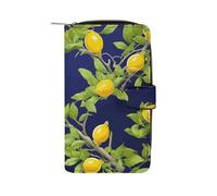 FekiLoot Lemon Tree Wallet for Men Women Large Capacity Purse Clutch Bag Handbag Checkbook Cash Credit Cards