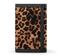 FekiLoot Leopard Pattern Wallet for Men Slim Minimalist Trifold Wallet with ID Window And Credit Card Holder