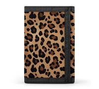FekiLoot Leopard Print Trifold Wallet Slim Minimalist Front Pocket Men's Passcase Wallet Credit Card Holder
