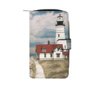 FekiLoot Lighthouse Backdrop Wallet for Men Women Large Capacity Purse Clutch Bag Handbag Checkbook Cash Credit Cards
