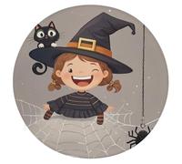 FekiLoot Little Witch Seat Cushion Memory Foam Upholstery Chair Cushion with Removable Cover Round Large Pillows Seating Floor Support Pillow for Car Office Kitchen Couch