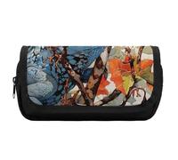 FekiLoot Lizard on The Branch Pencil Case Office Pencil Box Large Capacity Pencil Box Pouch Holder Double Zipper Pencil Case Use to Organize Desktop And Plan Space Home Office