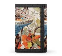 FekiLoot Lizard on The Branch Wallet Men's Trifold Wallet Extra Capacity Credit Card Holder Cards Purse Front Pocket