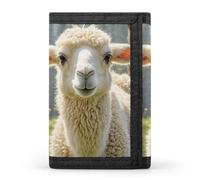 FekiLoot Llama Alpaca Wallet Men's Trifold Wallet Extra Capacity Credit Card Holder Cards Purse Front Pocket