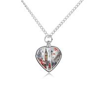 FekiLoot London Pet Cremation Jewelry Personalized for Man, Custom Dog Urn Necklaces for Ashes, Heart-Shaped Pendant Urn Necklaces for Cat Lover Woman, with Funnel Kit
