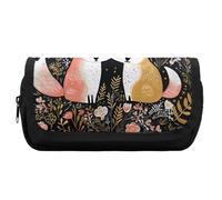 FekiLoot Love Cartoon Fox Pencil Case Portable Zipper Large Capacity Pencil Bag Handheld Multi Function Portable Pencil Pouch Organizer for Family Office Supplies