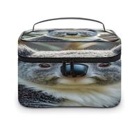 FekiLoot Lovely Koala Makeup Bag Large Capacity Travel Cosmetic Bag Lightweight Hand-held Toiletry Bags Portable Cosmetic Pouch Cute Make Up Pouch for Women