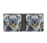 FekiLoot Lovely Koala Wallet Slim PU Bifold Design Wallet with Multiple Card Slots Wallets Extra Capacity Pocket Wallets