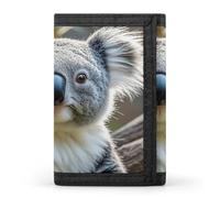 FekiLoot Lovely Koala Wallet Slim Trifold Wallets with Multiple Card Slots Credit Card Holder Pocket Coin Purse