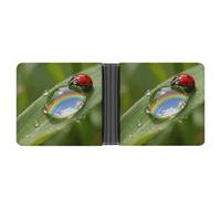 FekiLoot Macro Dewdrop World Wallet for Men Slim Wallets for Men Small Wallets Woman Leather Card Holder Wallet