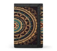FekiLoot Mandala Wallet for Women Men Trifold Wallet Large Front Pocket Wallets Travel Slim RFID Blocking Wallets Coin Purse Credit Card Holder