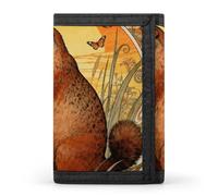 FekiLoot Marmot Marigold Patch Slim Wallet Trifold Wallet Credit Card Holder Wallets Stylish Money Clip for Men Women