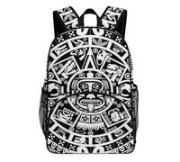 FekiLoot Mayan Calendar End of The World Waterproof Oxford Fabric Backpack, Large Capacity Casual Rucksack with Adjustable Padded Straps, Multipurpose Daypack for Daily Commute Outdoor Activities