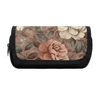 FekiLoot Medieval Style Pattern Pencil Case Office Pencil Box Large Capacity Pencil Box Pouch Holder Double Zipper Pencil Case Use to Organize Desktop And Plan Space Home Office