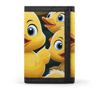 FekiLoot Money Clip Slim Wallets for Man, Cute Duck Animal Trifold Wallet with ID Window, Extra Capacity Coin Pocket with Zipper for Anniversary, Birthday, Valentine's Day Gift