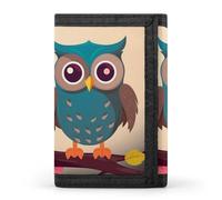 FekiLoot Money Clip Slim Wallets for Man, Cute Owls Trifold Wallet with ID Window, Extra Capacity Coin Pocket with Zipper for Anniversary, Birthday, Valentine's Day Gift