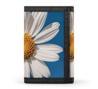 FekiLoot Money Clip Slim Wallets for Man, Flying Bees Daisy Honeys Trifold Wallet with ID Window, Extra Capacity Coin Pocket with Zipper for Anniversary, Birthday, Valentine's Day Gift