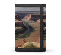 FekiLoot Money Clip Slim Wallets for Man, Grand Canyon Arizona Trifold Wallet with ID Window, Extra Capacity Coin Pocket with Zipper for Anniversary, Birthday, Valentine's Day Gift