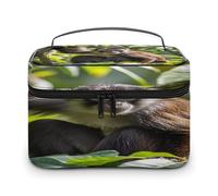 FekiLoot Monkey Makeup Bag Large Capacity Travel Cosmetic Bag Lightweight Hand-held Toiletry Bags Portable Cosmetic Pouch Cute Make Up Pouch for Women
