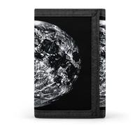 FekiLoot Moon Wallet for Men Slim Minimalist Trifold Wallet with ID Window And Credit Card Holder