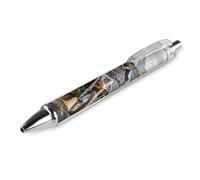 FekiLoot Motocross Ballpoint Pens Retractable Black Ink Ballpoint Pens 0.5mm Medium Point Smooth Writing Pattern Pen with Super Soft Grip Cute Work Supplies for Men Women 1 PCS