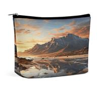 FekiLoot Mountain at Sunrise Toiletry Bag Travel Cosmetic Bag with Zipper Personalized Makeup Pouch Makeup Pouch for Women for Use in Daily Life Travel Other Occasions