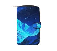 FekiLoot Mountains And Star River Travel Wallet for Men & Women RFID Blocking Card Organizer Credit Card Holder Large Capacity
