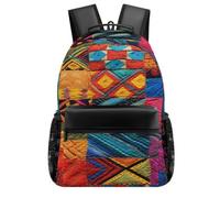 FekiLoot Multicolor Quilt Backpack With Large Capacity, Travel Backpack with Pouch Pocket Gift for Men & Women, Laptop Backpack for Outdoors Hiking Traveling