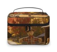 FekiLoot Multifunctional Autumn Field Watchman Makeup Bag with Zipper Large Travel Toiletry Bag with Compartments And Handle Portable Waterproof Cosmetic Bag for Women