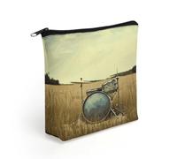 FekiLoot Music Drum in Field Cosmetic Bag Make Up Bag Storage Bags
