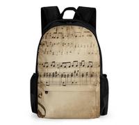 FekiLoot Music Notes on Old Paper Backpack Daypack Travel Backpack