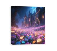 FekiLoot Mysterious Castle Canvas Wall Art Modern, Cute But Exquisite Wall Decor, Canvas Prints Ready to Hang for Living Room Bedroom Office Home Decorations20x24inch(51x61cm)