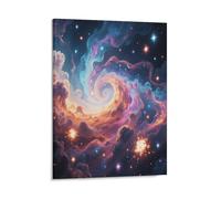 FekiLoot Mysterious Nebula Canvas Wall Art Modern, Cute But Exquisite Wall Decor, Canvas Prints Ready to Hang for Living Room Bedroom Office Home Decorations11x14inch(28x36cm)
