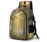FekiLoot Mysterious Primeval Forest Backpack for Women Men Nurse Bag Front Pocket, Carry On Backpack for Weekender Business Hiking