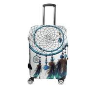 FekiLoot Native American Dream Catcher Travel Luggage Cover Anti-Scratch Suitcase Cover Elastic Luggage Protector Fits 19-28 Inch Case, white, M, Stylish