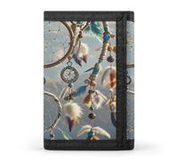 FekiLoot Native American Dream Catcher Wallet Slim Trifold Wallets with Multiple Card Slots Credit Card Holder Pocket Coin Purse
