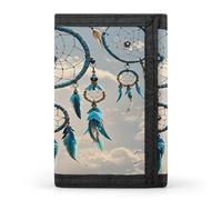 FekiLoot Native Dream Catcher Men's Wallet Extra Capacity Trifold Wallet Thin & Stylish Trifold Card Holder with ID Window