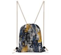 FekiLoot Navy Blue Color Drawstring Backpack Gym Bag Lightweight Sport Gym Sackpack for Beach, Travel, Yoga, Swimming