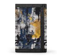 FekiLoot Navy Blue Color Wallets Exquisite Trifold Wallet Front Pocket Wallet with Zipper Keychain Coin Purse Credit Card Holder for Adult